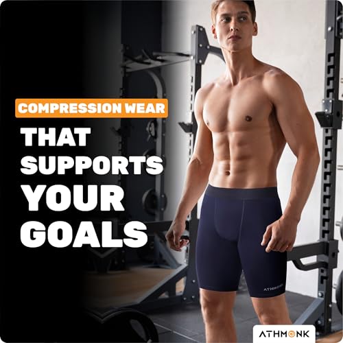 Image of 4-Way Lycra Compression Shorts for Men | Tight Skin Fit, Non Padded | Cycling Running Workout Gym Cricket Football Sports | Tummy Tuck Recovery Muscle Support | Quick Dry Anti-Chafe