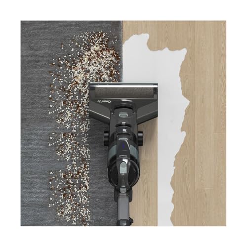 Livoo - CLEAN'UP Aspirateur Balai Laveur Filaire DOH143-2 en1, 600W, 2 réservoirs, Noir