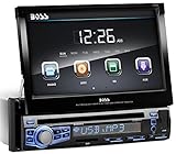BOSS AUDIO BV9973 Single-DIN 7 inch Motorized Touchscreen DVD Player Receiver, Wireless Remote (Discontinued by Manufacturer)