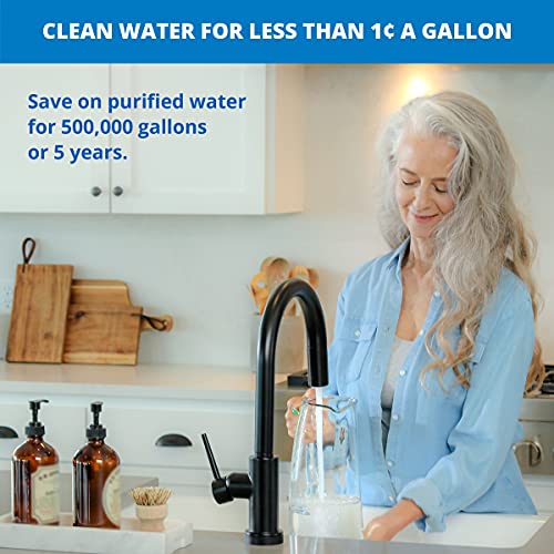 Aquasana Whole House Well Water Filter System - Water Softener Alternative W/ Uv Purifier, Salt-Free Descaler, Carbon & Kdf Media - Filters Sediment & 97% Of Chlorine - 500,000 Gl- Eq-Well-Uv-Pro-Ast #TOP3