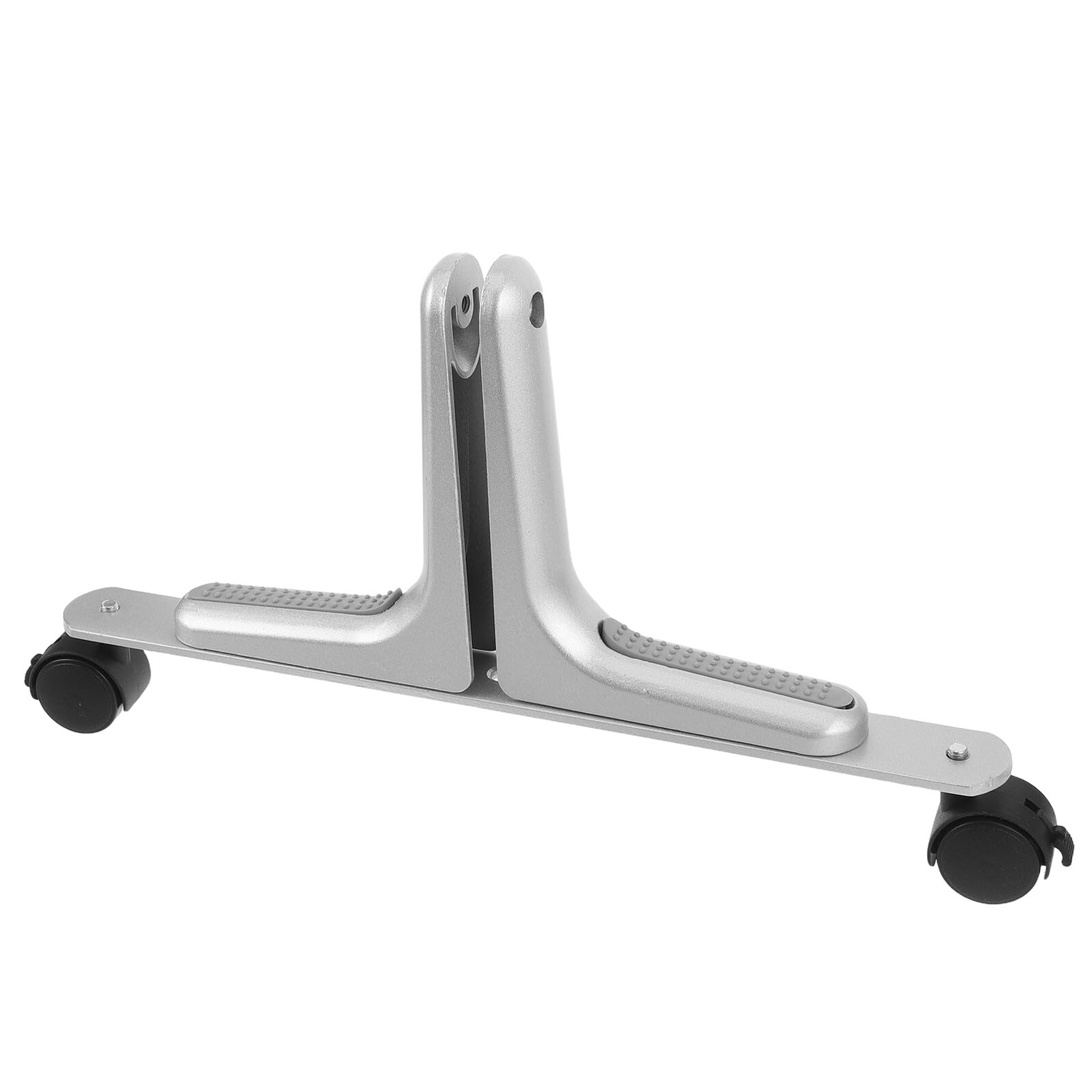 Support à roulettes pour paravent de pièce métallique léger et robuste en alu argent