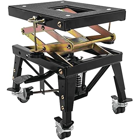 BikeMaster MX Scissor Lift with Wheels, Black Cover