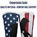 UTRSIFB Boy's Leisure Sports Socks, All Season Stockings, Soft Fashion Breathable Dress Decor Boots Socks Cool Dirt Bike Motorcycle Sports Motocross American Flag