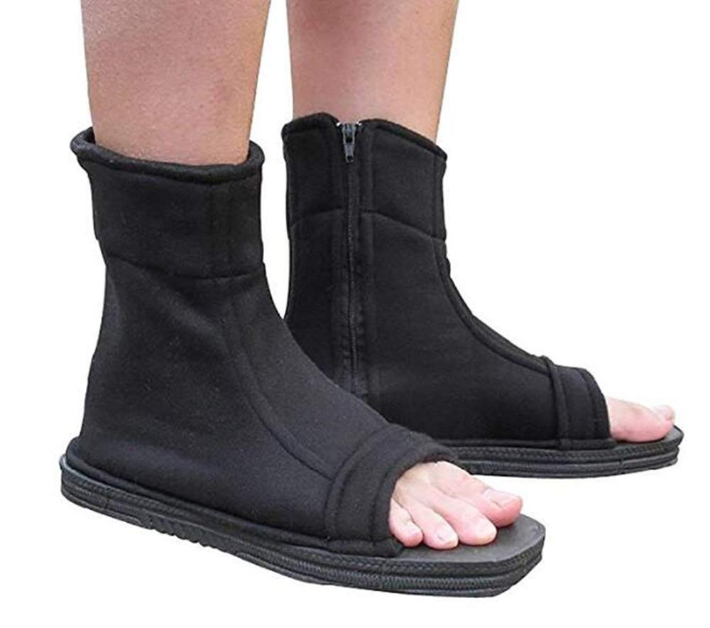 Black Sugar unixese misto Scarpe Sandali Villaggio Foglia Ninja Cosplay Samurai giapponese manga convention anime serata