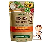 Organic Vegan Protein Powder | Clean and Natural Vegan Protein Shake | Unsweetened | No Flavourings or Artificial Ingredients | Gluten Free Plant Protein Powder 500g