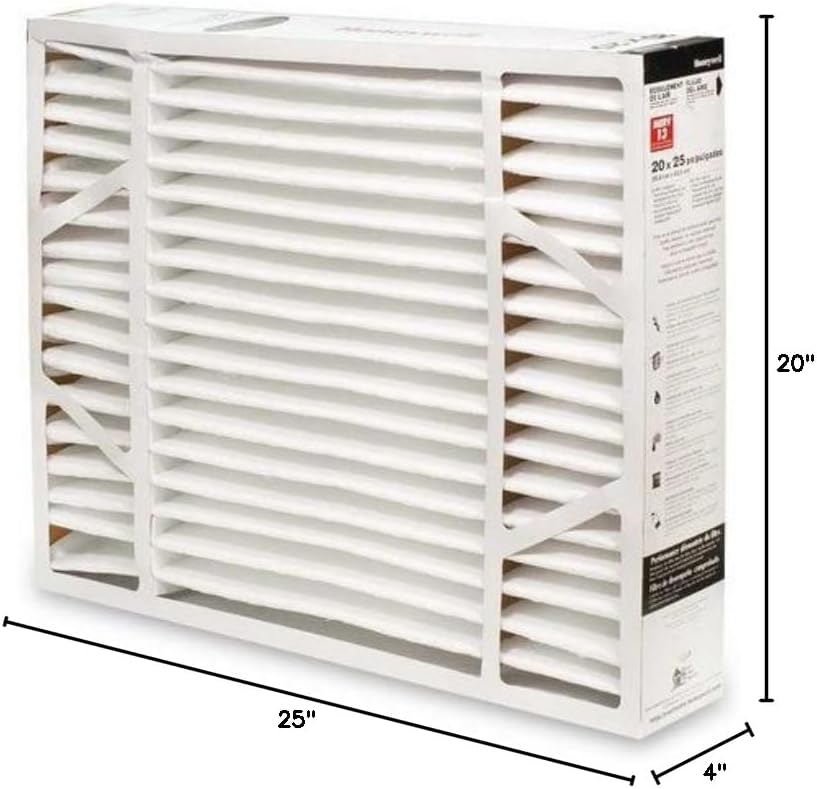 Honeywell 20" X 25" X 4" FC200E1037 Air Filter Replacement - MERV 13 (2 Pack)
