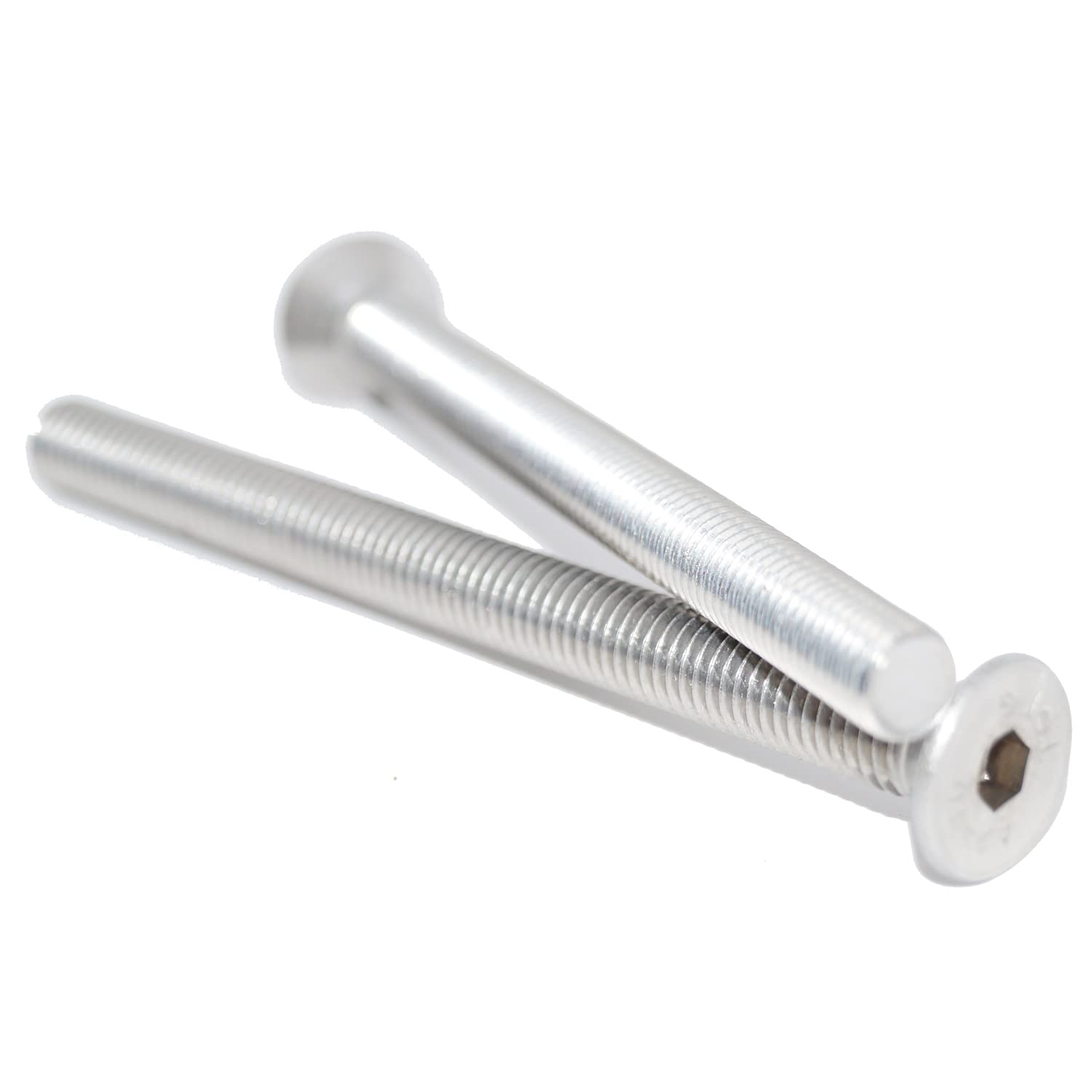 Viti a testa svasata con esagono incassato M2 x 5, 6 pezzi ISO 10642 A2, in acciaio inox, viti a testa svasata