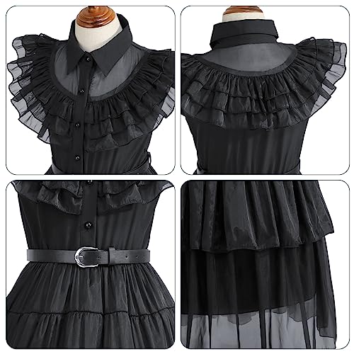 Disfraz negro para niña talla 6-7 para fiesta y Halloween miniatura 5