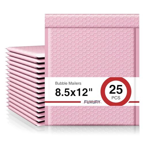 Lot enveloppes à bulles rose 21,6 x 30,5 cm pochette polyéthylène #2