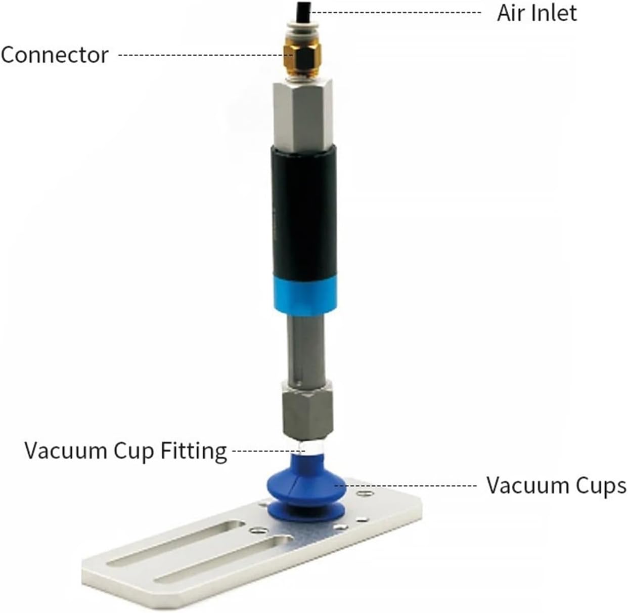 Vacuum suction cup suspension anti rotation suction rod buffer bracket VFNT industrial pneumatic robotic arm gripper suitable for automation equipment(VFN1021-M5)