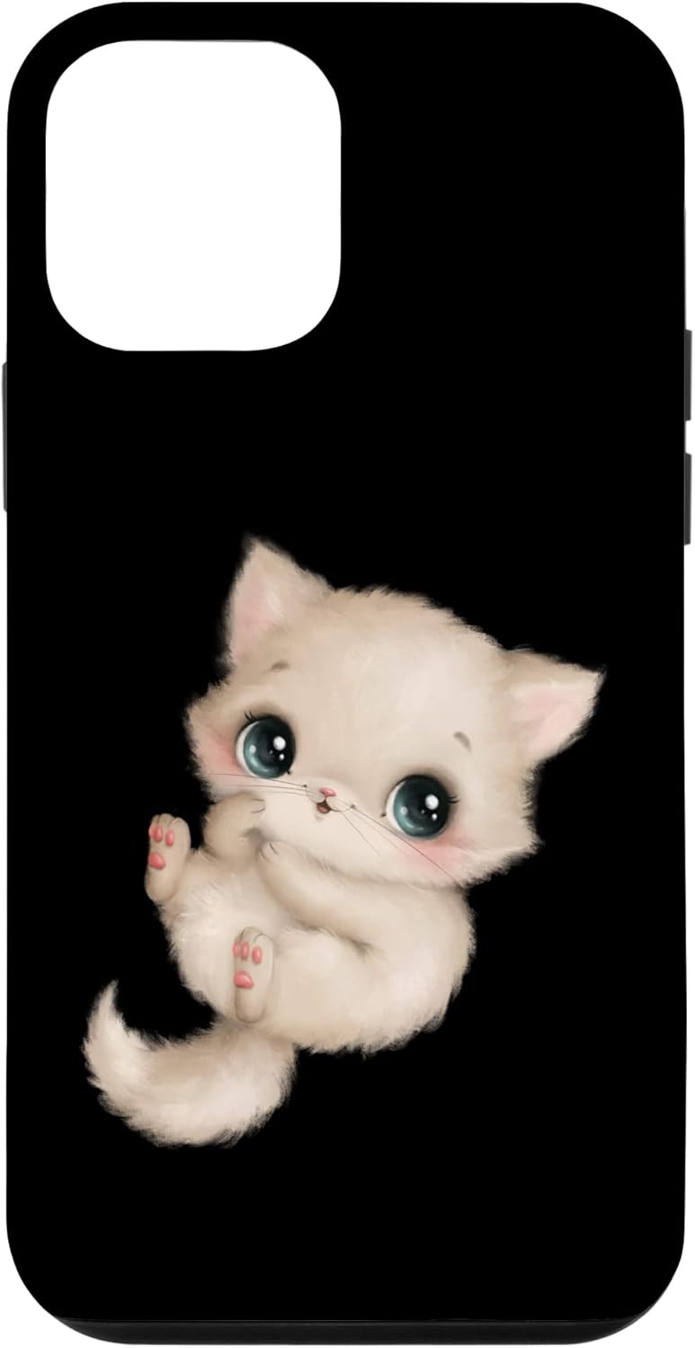 iPhone 12/12 Pro Cute Fluffy Adorable Cat Pet Art Case
