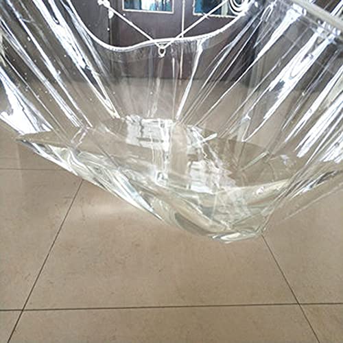 Lona impermeable transparente de vinilo politransparente resistente de 2.4X6M 4