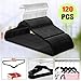 50/120/200 Pack Hangers Black Velvet Hangers Non Slip Felt Hangers Space Saving Clothes Hanger Velvet Hanger Heavy Duty Adult Hanger for Coat, Suit, Jackets, Pants, & Dress Clothes (120pcs)