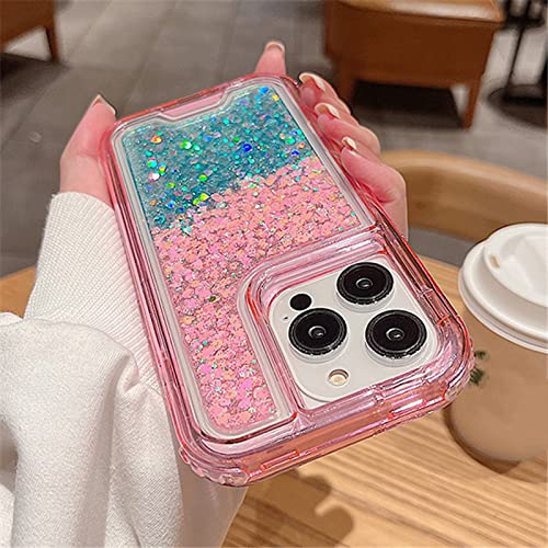 Housse haut de gamme iPhone 14 Plus armure transparente à paillettes premium