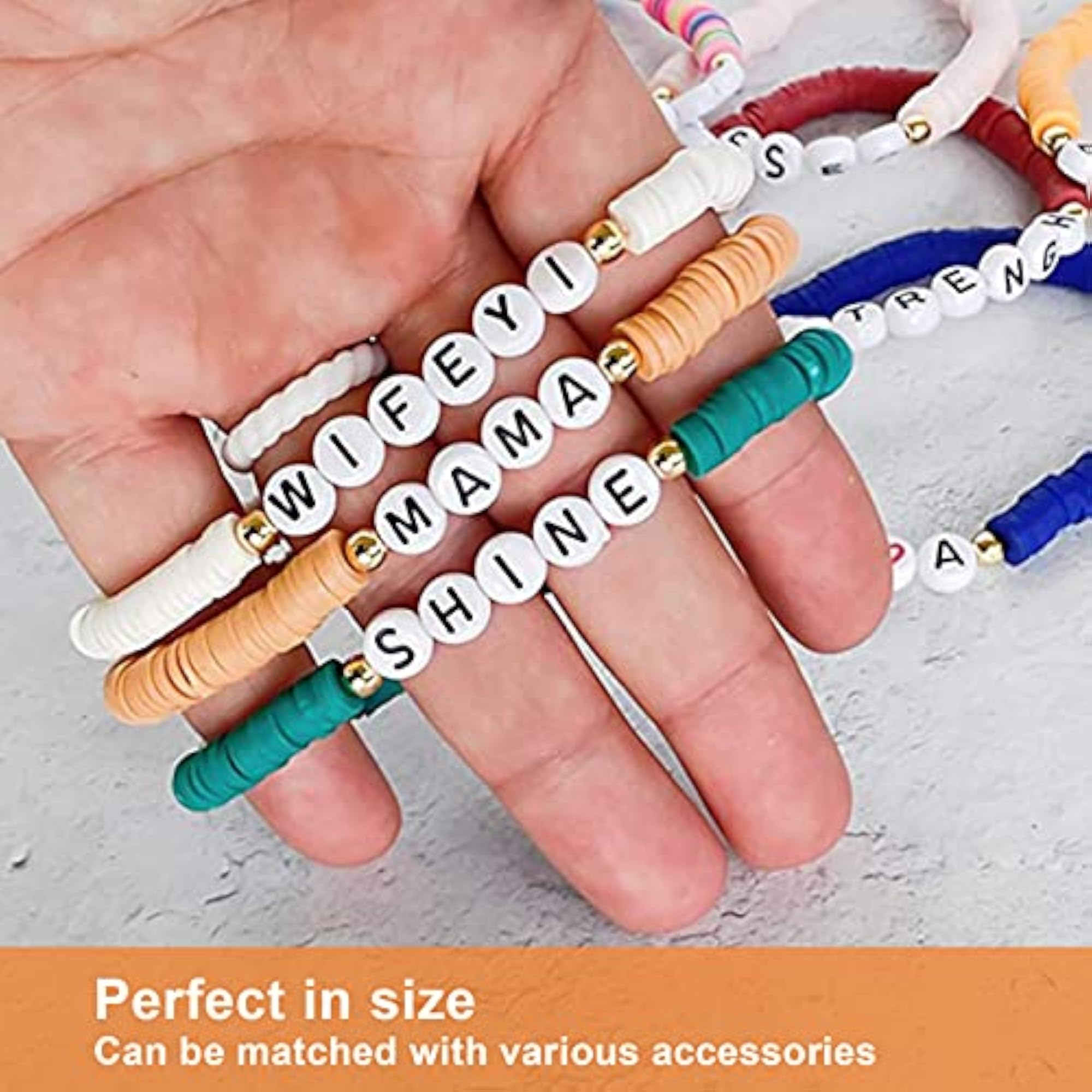 Flat Clay Beads for DIY Necklaces and Bracelets