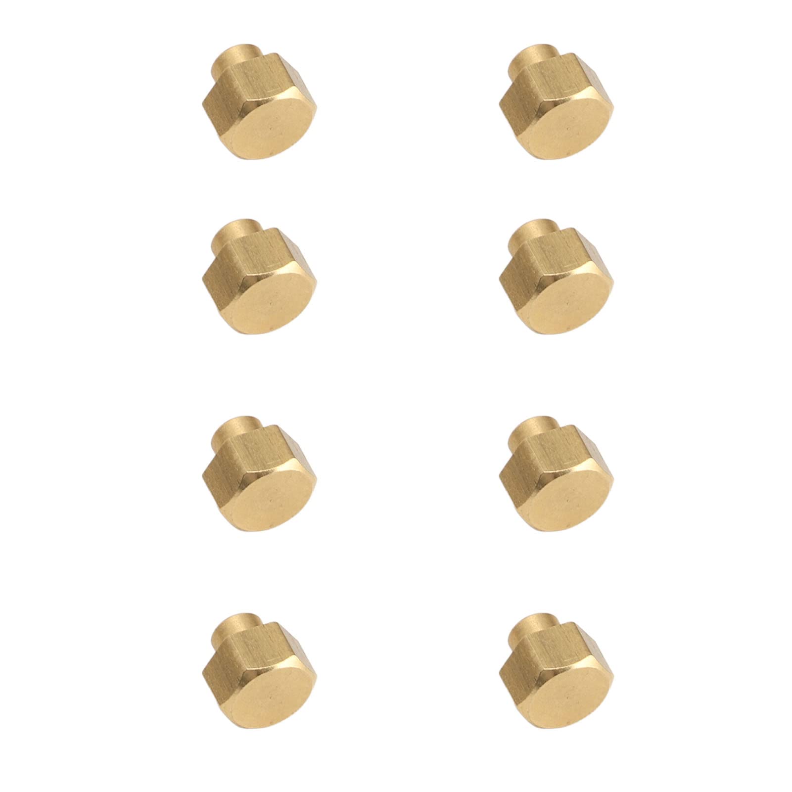 Pegau RC Nut, Brass 8Pcs Rust Resistant RC Tire Lock Nut for SCX24 (5mm)