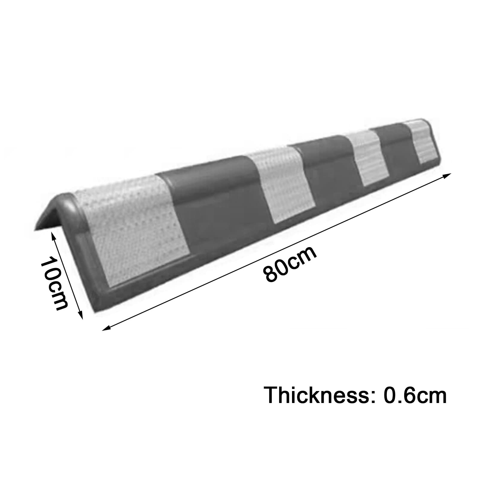 Protections d'angle réfléchissantes pour Parking – Protections de Pare-Chocs Anti-Rayures de 0,6 cm d'épaisseur – Solution écologique pour la sécurité de Votre Parking – Lot de 4