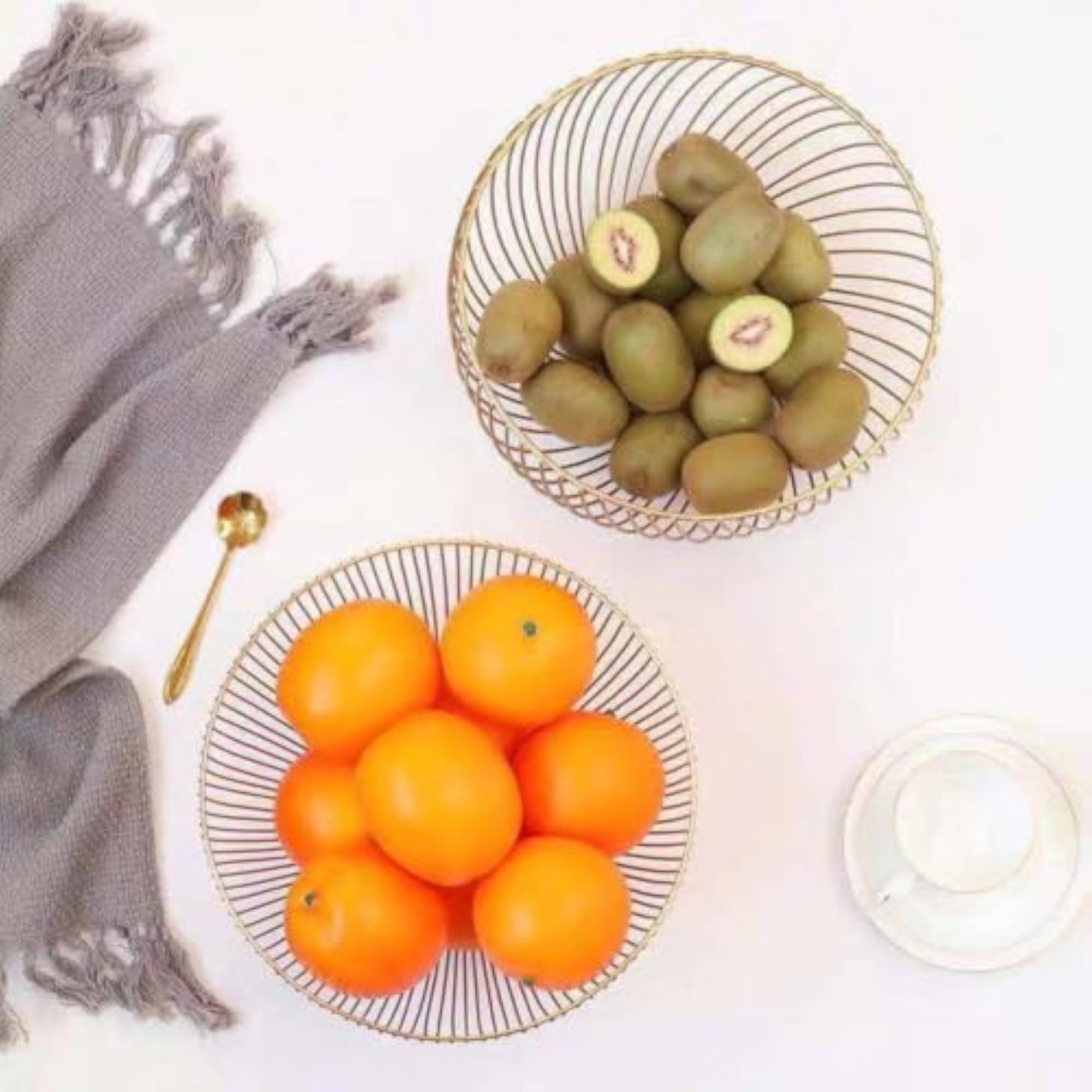 Nordic Design Metal Wire Fruit Basket