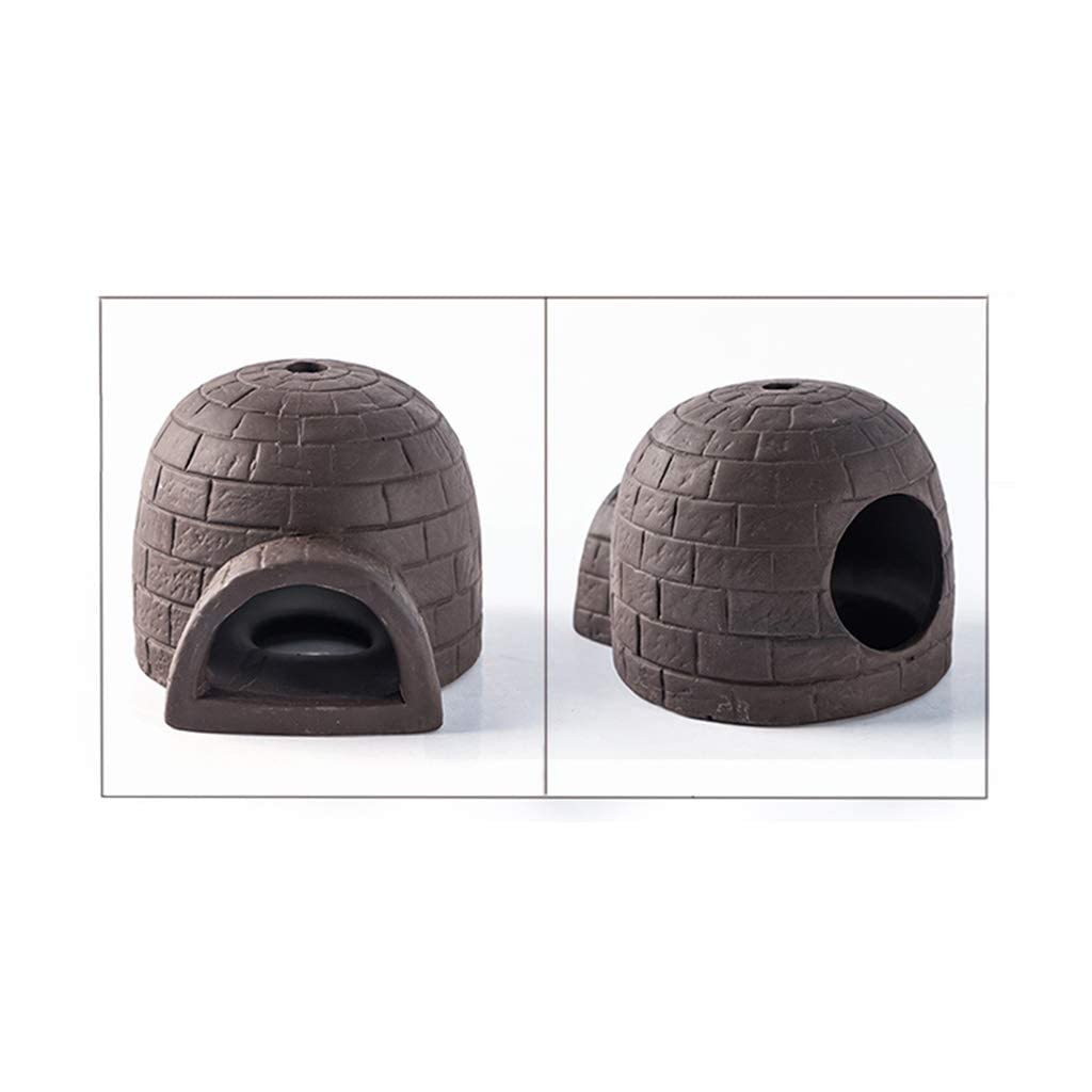 Casa de Nieve escondite de Reptiles, paisajismo de Acuario, decoración de hábitat, escondites de Peces, lagartos y Tortugas, Accesorios para Cajas de Cuevas de Reptiles