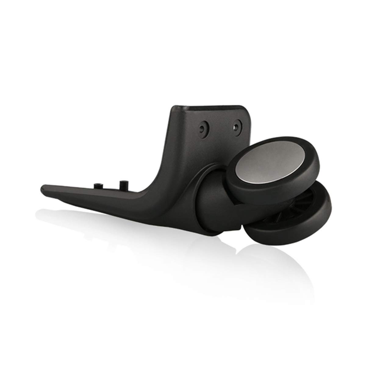 Ruedas para Equipaje, Ruedas giratorias de 360 ​​Grados, silenciosas, Repuesto for Maletas, Color Negro