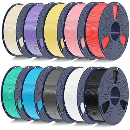 SUNLU High Speed PLA Filament 1.75mm, 10x1KG Meta Bundle, 10 Colors
