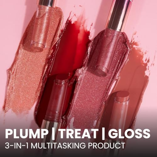 Image of Typsy Beauty Glossified Lip Plumer (Cherry Blossom with Shimmer) | 3-in-1 | Hydrating & Nourishing Lip Balm | Instant Fullness with Lip Plumper | High Shine Lip Gloss | Formulated In Korea | 2.6gm
