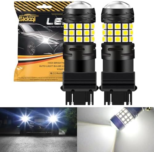 UPXSXT 2Pcs 3157 T25 P27/7W LED Bulbs Amber For Turn Signal - View #4