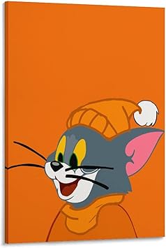 Amazon Co Jp トムとジェリー ポスター イラスト 装飾画 壁飾り 可愛い おしゃれ インテリア アートポスター 壁掛け絵 玄関 部屋飾り 木枠付き Frame Style 12x18inch 30x45cm ホーム キッチン