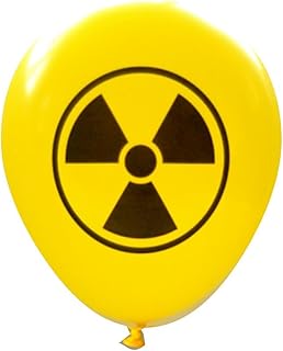 Radioactive Symbol Balloons (16 pcs) by Nerdy Words (Yellow)