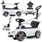 ✔️ Lenkrad mit Geräuschen: Das interaktive Lenkrad mit Geräuschen im Mercedes AMG Kinderfahrzeug bietet eine großartige Unterhaltungsquelle und regt den Hörsinn des Kindes an. Realistische Geräusche aus dem Automobilbereich können die Fantasie des Kindes anregen und die Fahrt noch spannender gestalten.