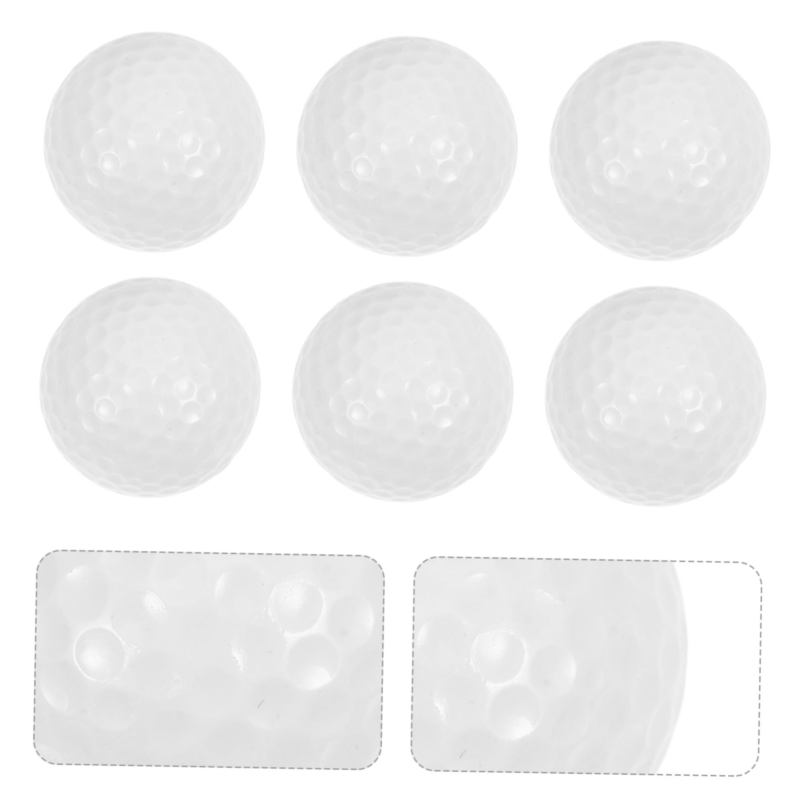 10 Piezas Balones de Práctica de Golf Balones de Práctica para Entrenamiento Deportivo Deportivo Profesional Interiores Suministros