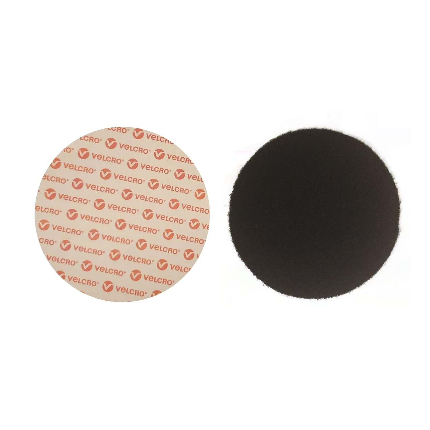 VELCRO® Brand Sticky Back Hook & Loop Coins – Round Pads – PS14 Adhesive (Black, 100mm x 6 Pairs) — image 1