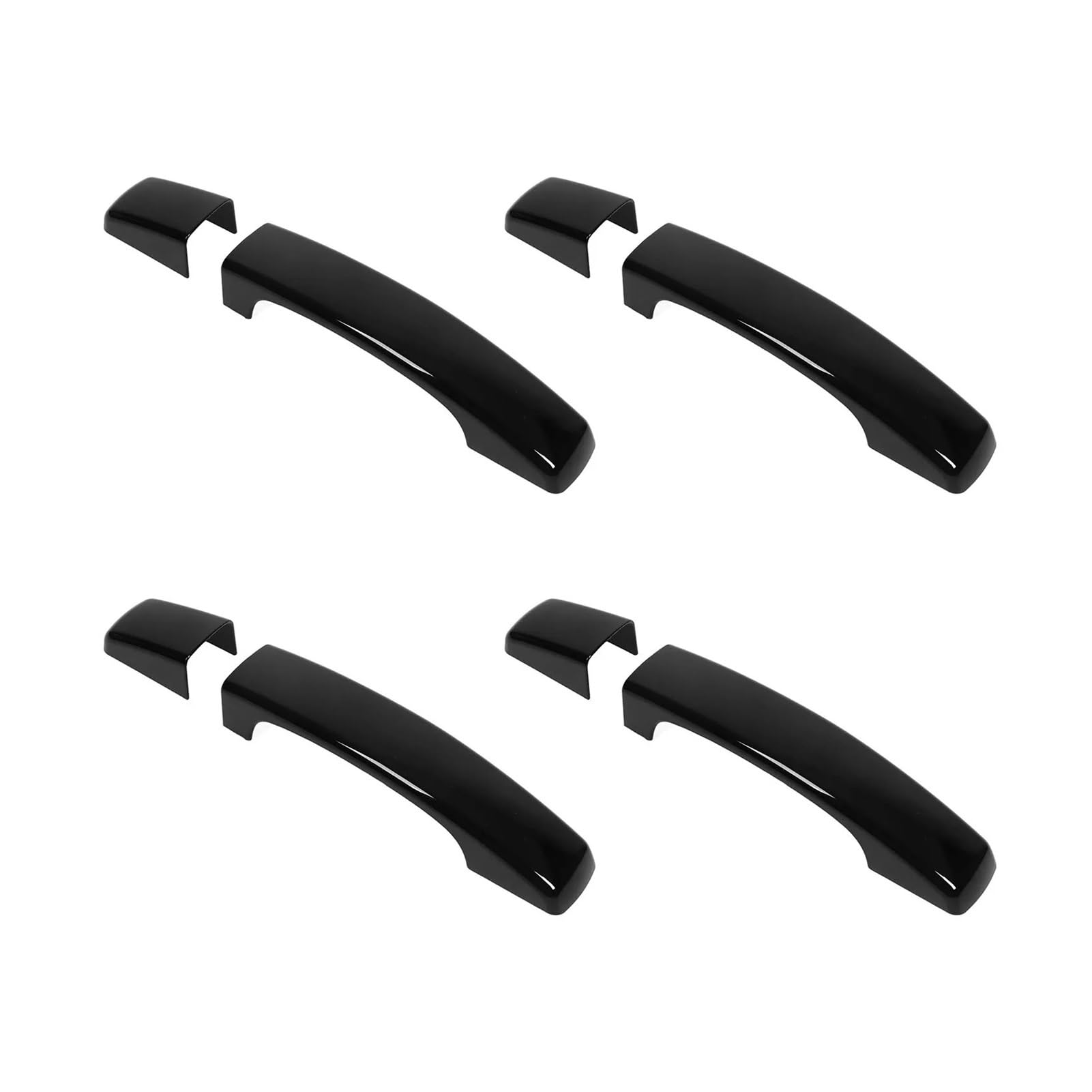 Punxdda Car Exterior Door Handle for Land for Rover for Discovery 4 LR4 2010-2016 Car Outside Door Handle Cover Kit Glossy Black