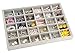 TAPBULL Velvet Stackable Jewelry Tray Display Jewelry Bracelet Organizer Storage Showcase Tray for Drawer (30 Grid)