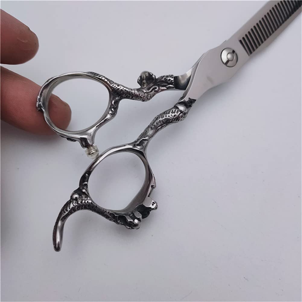 Ciseaux À Couper Les Cheveux Set, Ciseaux De Coupe De Cheveux en Acier Inoxydable 440C, Cisailles De Coupe Professionnelles pour Salon/Maison, Légère Et Nette