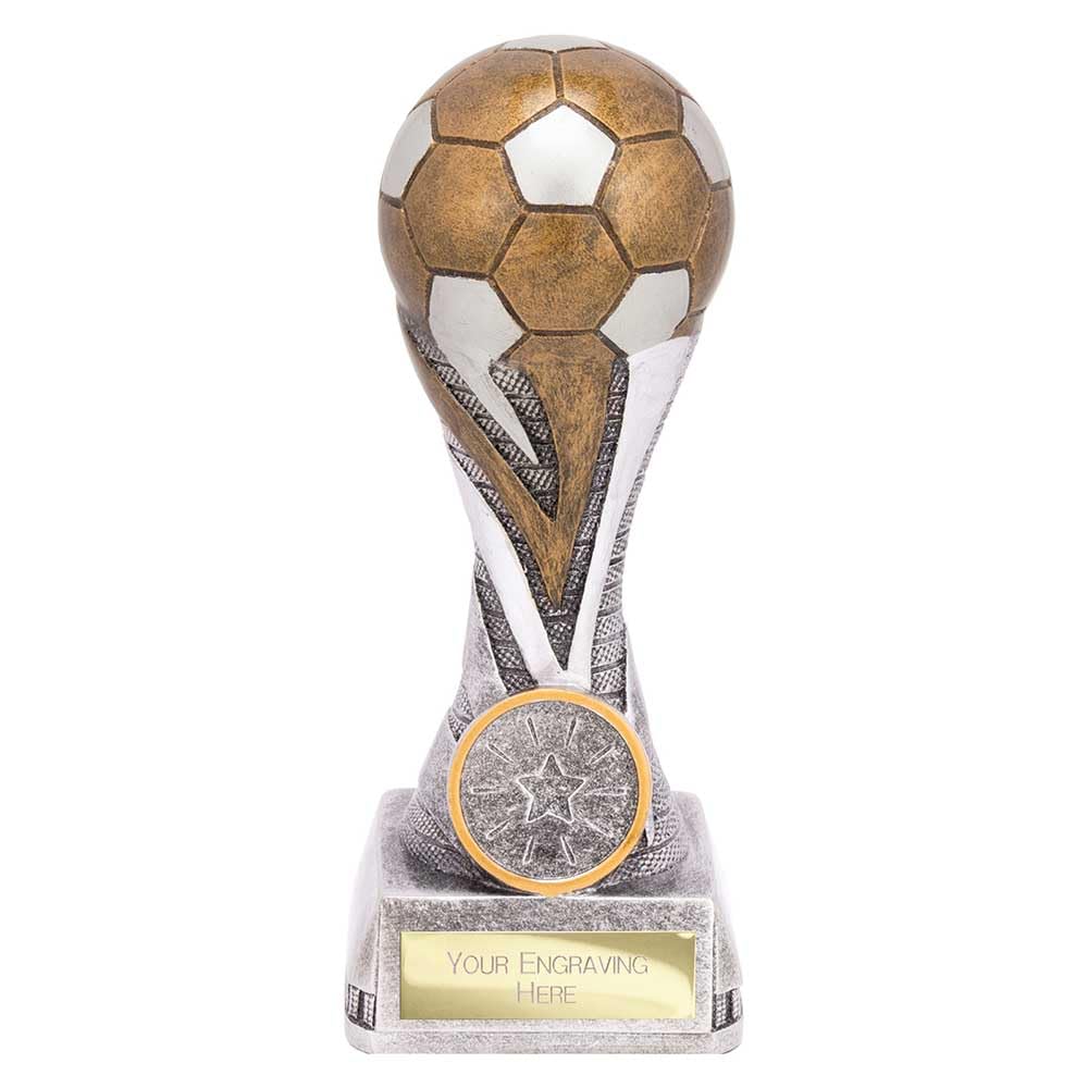 Troshow Antique Gold Silver Tempest Football Trophy Award 150Mm Free Engraving Rf25085a-Trd