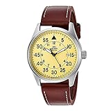 Orient メンズ 'RA-AC0H ' パイロットスタイル 日本製自動/手巻きスポーツウォッチ タン