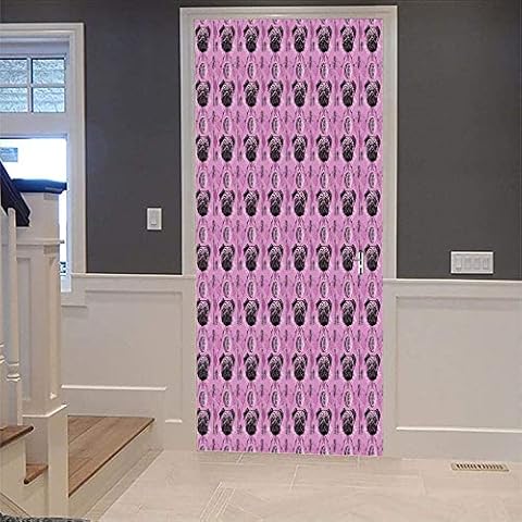 Custom 3D Dog Vinyl Door Stickers Cover