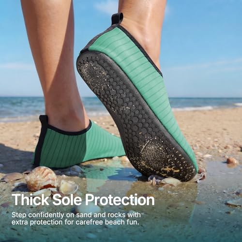 Image of Water Shoes for Women Men Quick-Dry Aqua Socks Swim Beach Outfits Barefoot | Yoga Exercise Wear Sport Accessories Pool Camping Must Haves River Hiking Youth Adult