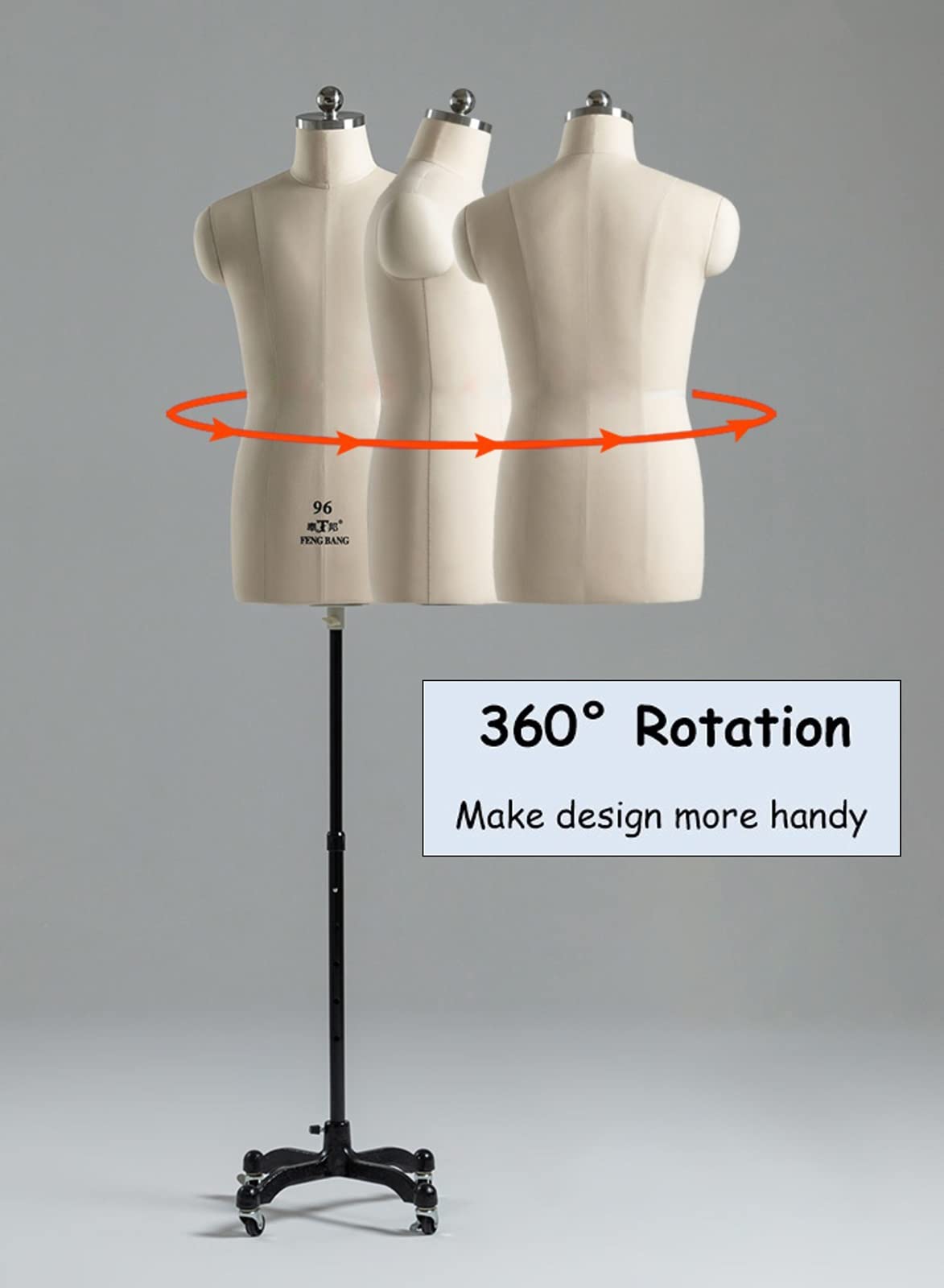 Maniquí masculino para coser ropa, tallas grandes, tallas grandes, totalmente sujetables, modelo de sastre con ruedas, tamaño completo para adultos