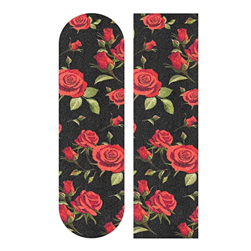 SDMKA Red Rose Skateboard Grip Tape 9