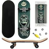 QYEHF Finger Skateboards,Kreatives Fingerboard,Professionelle Mini Fingerboards Skatepark- Grün