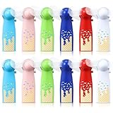 VIHOSE 12 Pcs Ice Cream Drip Baseball Mini Fans Handheld with Lanyards, Portable Battery Operated Cooling Fan for Summer, Travel, Birthday Gift, Baseball Team Party Favor (Batteries Not Included)