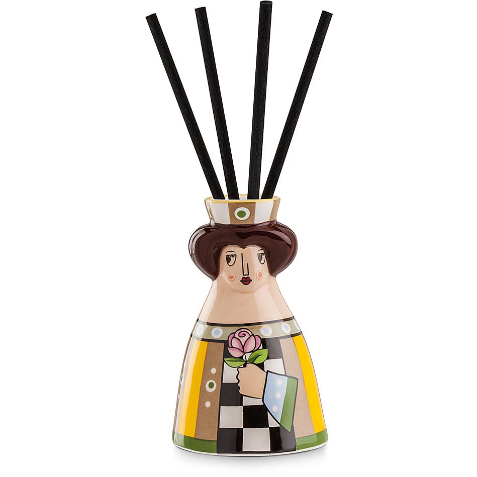 Materiale: Ceramica EGAN Diffusore di Profumo La Regina I Girgenti Giallo CM 7X10
