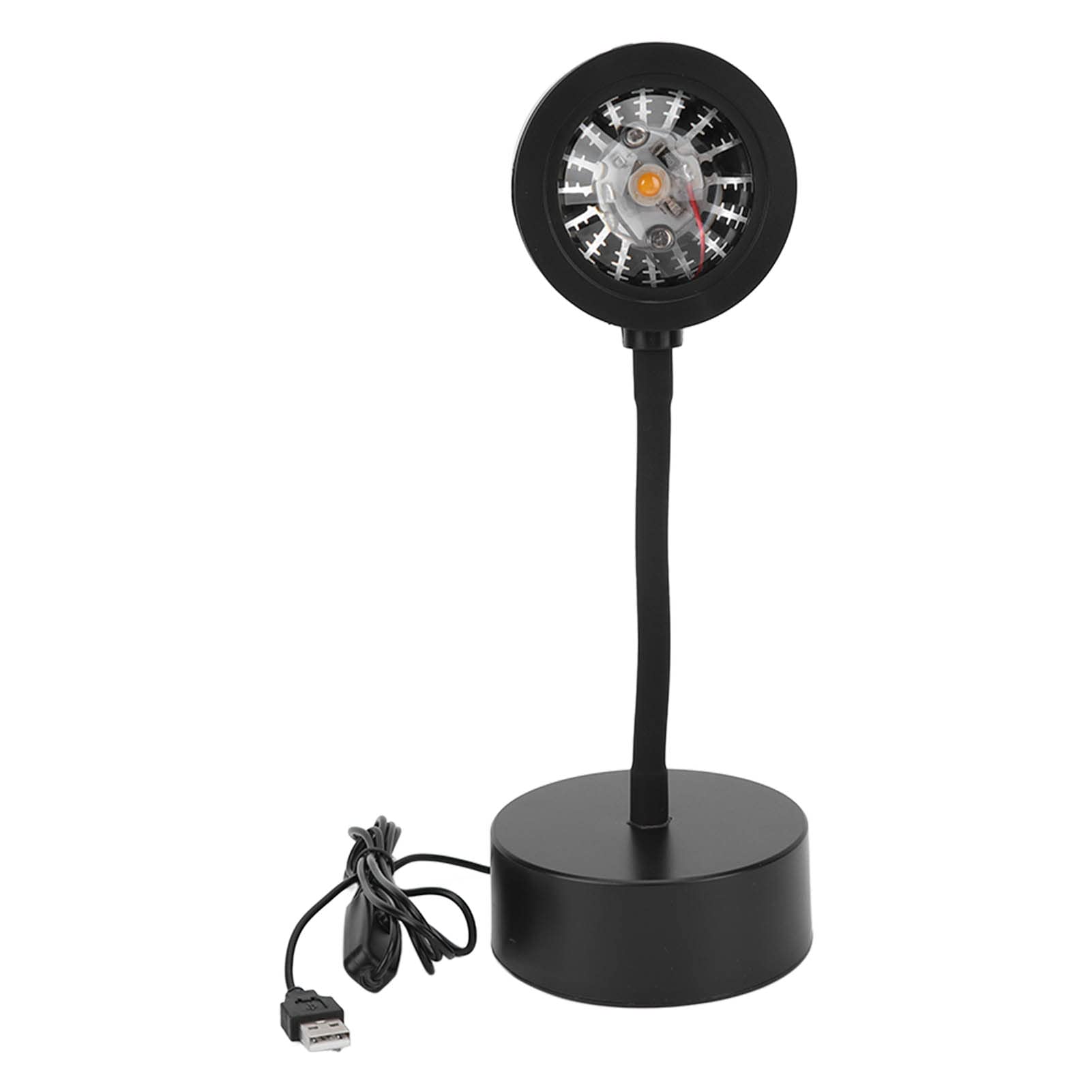 ZJchao Sunset Lamp Projector RGB 5W LED USB Good Transparency Flexible Tube, 360 Degrees Adjustment, Romantic Ambience, Perfect Valentine's Day, Birthday, Christmas (Golden Yellow)