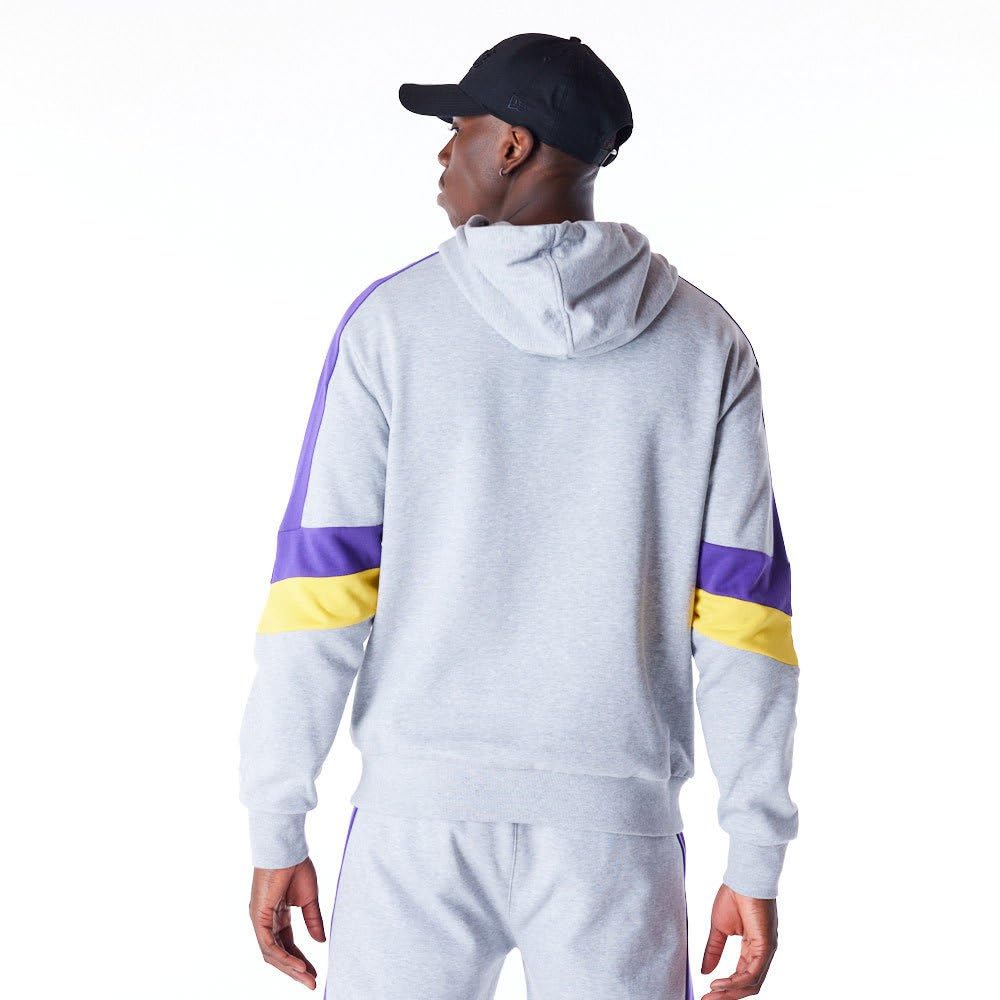 Los Angeles Lakers Hooded Pullover Felpa con Cappuccio Unisex Adulto