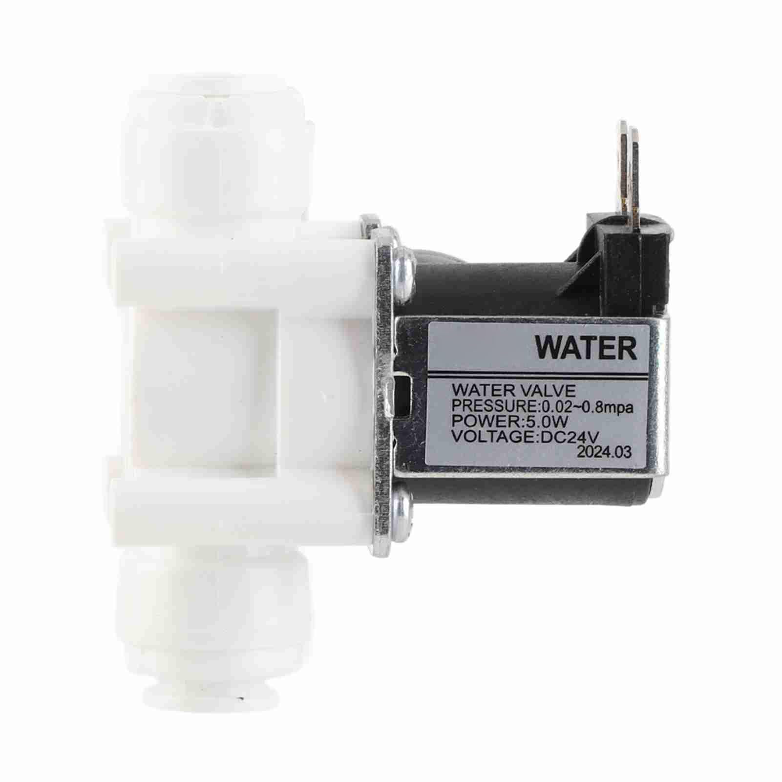 FTVOGUE Elettrovalvola per Ingresso Acqua 24V N/C Purificatore d'acqua 3/8 Accessori Meccanici per Valvole ad Attacco Rapido