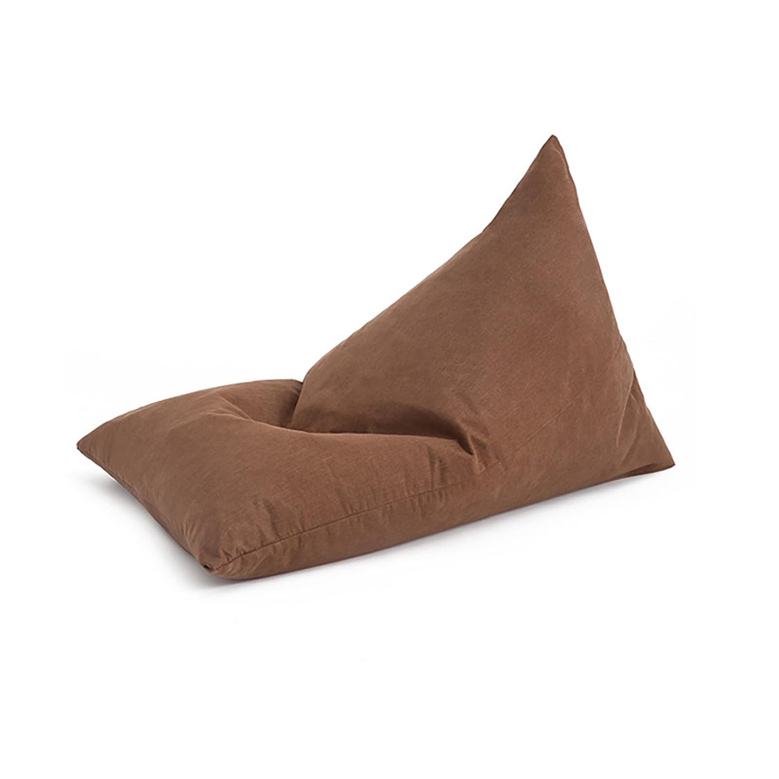 PRELGOSP Beanbag Without Filling, Soft Bean Bag Chair Cover, Large Lazy Sofa Toy Storage Stuffed Animal for Adults, Kids, Teens,brown