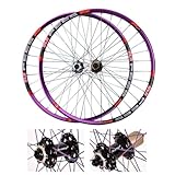 Paire de roues pour VTT:roues avant et arrière de 26, 27,5 et 29 pouces, fixation 6 boulons pour freins à disque, blocage rapide. Moyeu avant:9 x 100 mm, moyeu arrière:10 x 135 mm. Poids:environ 1 960/1 980/2 080 g.