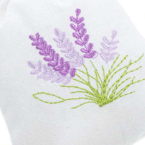 Bolsas pequeñas de algodón blanco contra el mal olor en cajones de ropa 4